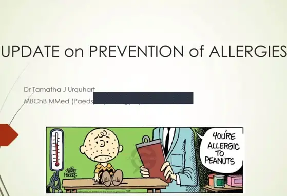 Update on Prevention of Allergies